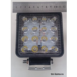 Светодиодная фара противотуманная G0001-45 (48W) LED 16 диодов (ан.ТАС-016/48S-SQ) квадрат. 45мм