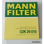 Салонный фильтр для а/м, AUDI, SEAT, SKODA, VW (VOLKSWAGEN), MANN+HUMMEL CUK26010