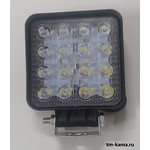 Светодиодная фара H16LED 48W толстый (9-30V) 11*11*3,5см