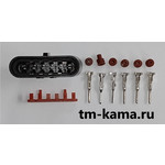 Разъем герметичный 6-ти контактный серии 1,5 Superseal комплект штыревой (папа) РГ6п