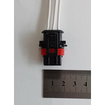 Разъем 3-х контактный гнездовой 1928403110 Bosch, СЦНК.434438.114, DJB7039Y-3.5-21 (DJ6218-3B)